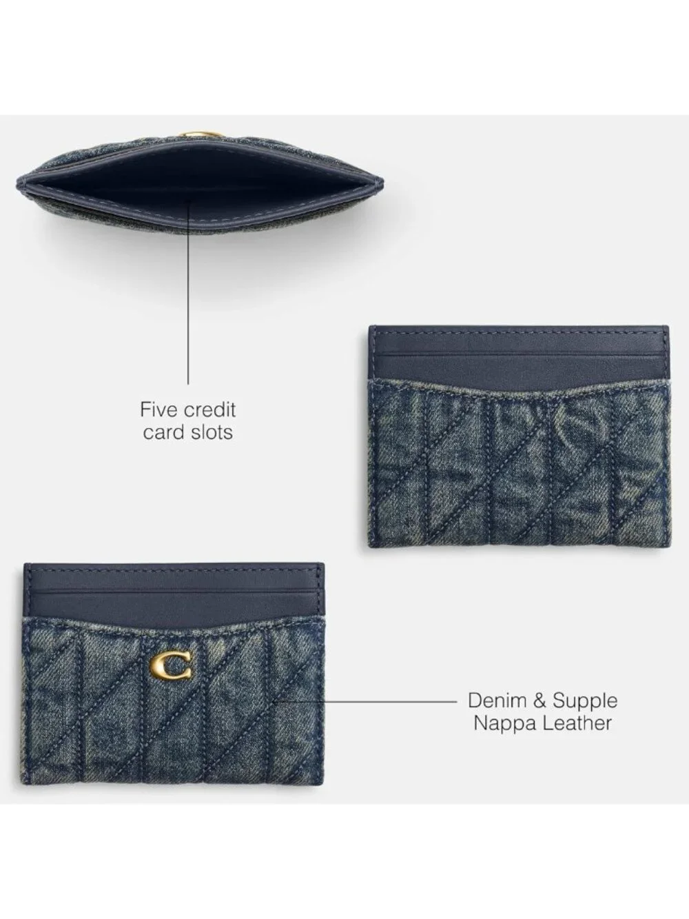 Stylish Essential Card Case - Compact Wallet for Cards & Cash, Perfect for